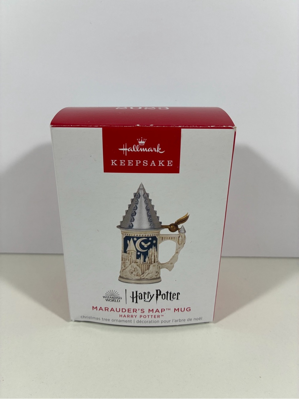 2023 HALLMARK KEEPSAKE HARRY POTTER MARAUDER'S MAP MUG CHRISTMAS ORNAMENT EUC